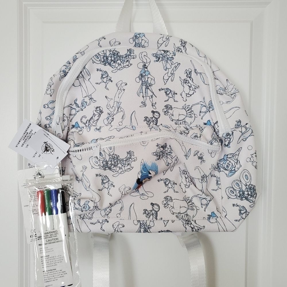 Disney Parks Ink & Paint Colorable Backpack - Picture 2 of 5